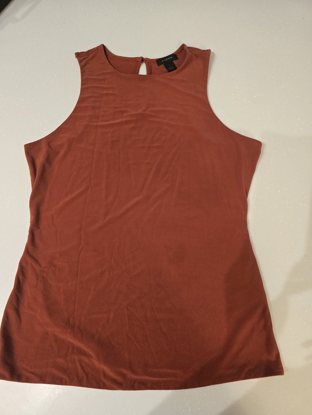 Halogen Rust Red Sleeveless Tank